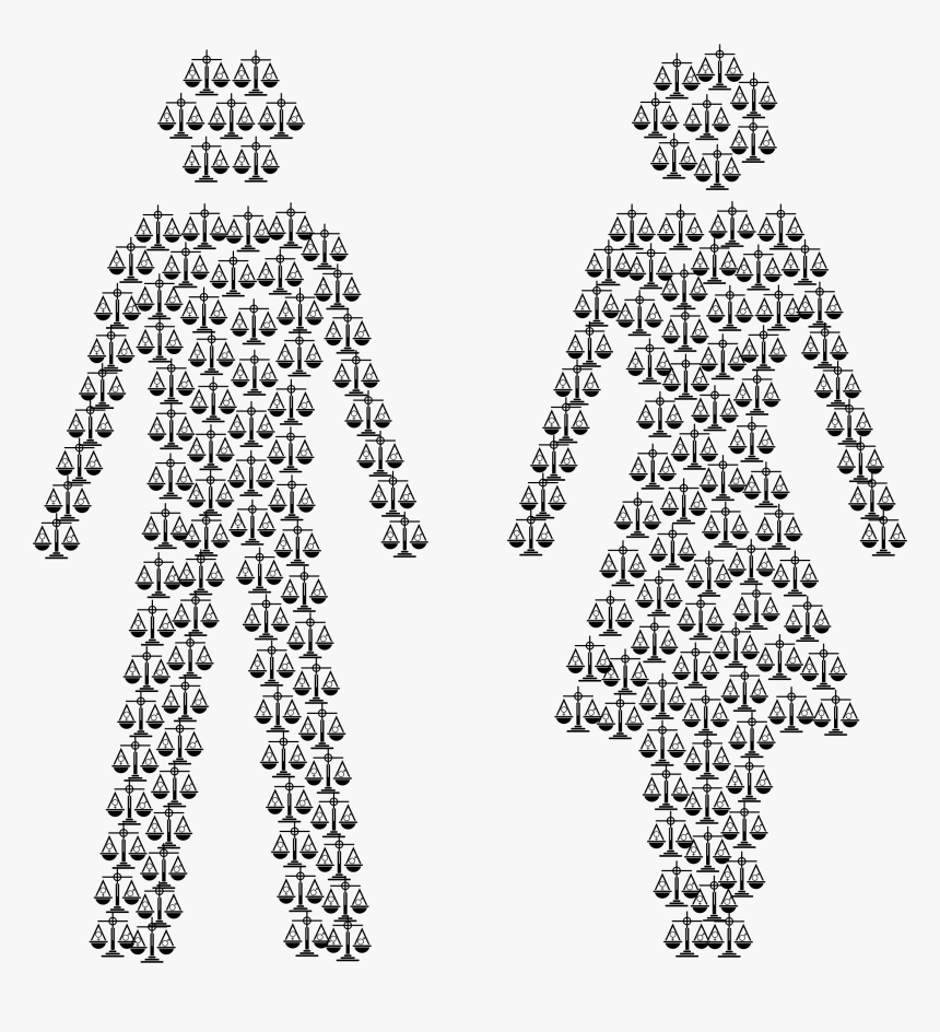 Gender Equality Male And Female Figures Clip Arts - Gender Equality Symbol