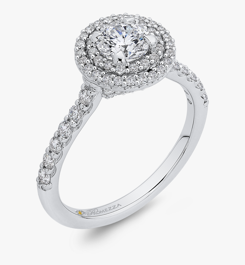 Round Double Halo Engagement Ring - Pre-engagement Ring