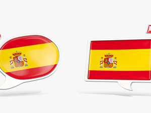 Two Speech Bubbles - Spanish Flag Speech Bubble