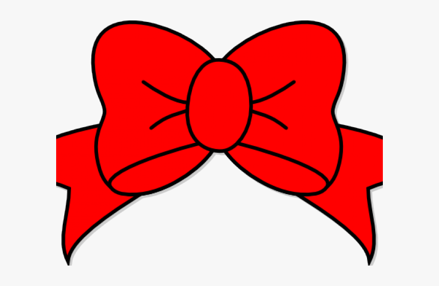 Transparent Red Bow Clipart - Pink Hair Bow Clipart