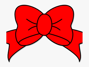 Transparent Red Bow Clipart - Pink Hair Bow Clipart