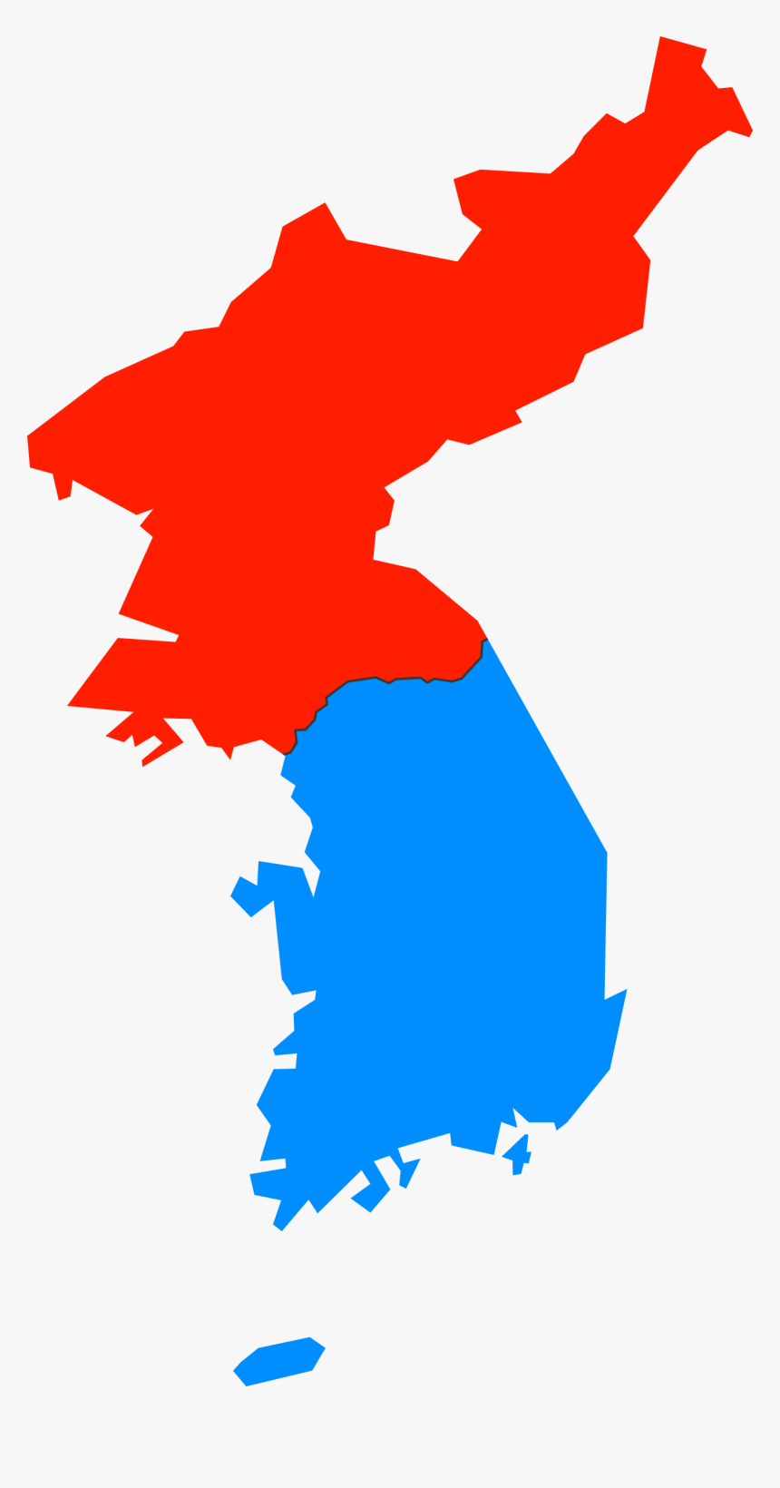 North And South Korea Flag Clipa