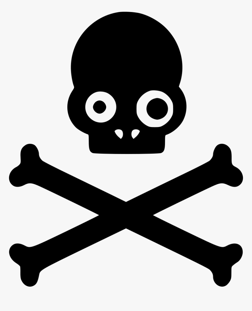 Tattoo Bones Head Sceleton Death Pirate - Skull And Crossbones Transparent