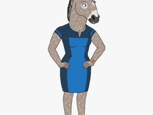 Bojack Horseman Wiki - Donkey In Blue Dress