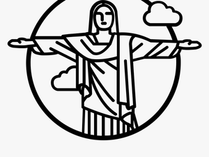 Christ The Redeemer Coloring Page 