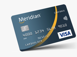 Credit Card Png - Meridian Visa * Cash Back Card