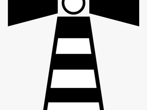 Clip Art Black And White Download Black And White Lighthouse - Map Symbol For A Lighthouse