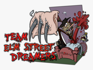 Team Elm Street Dreamers La California Halloween Haunted - Elm Street Halloween Art