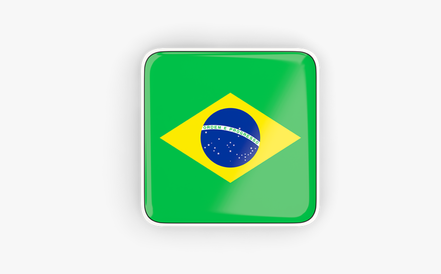 Square Icon With Frame - Brazil 