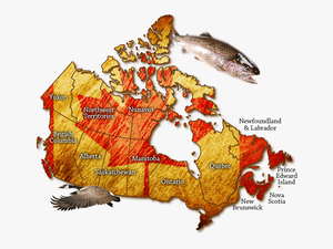 Map Of Canada - Fishing Resources In Canada