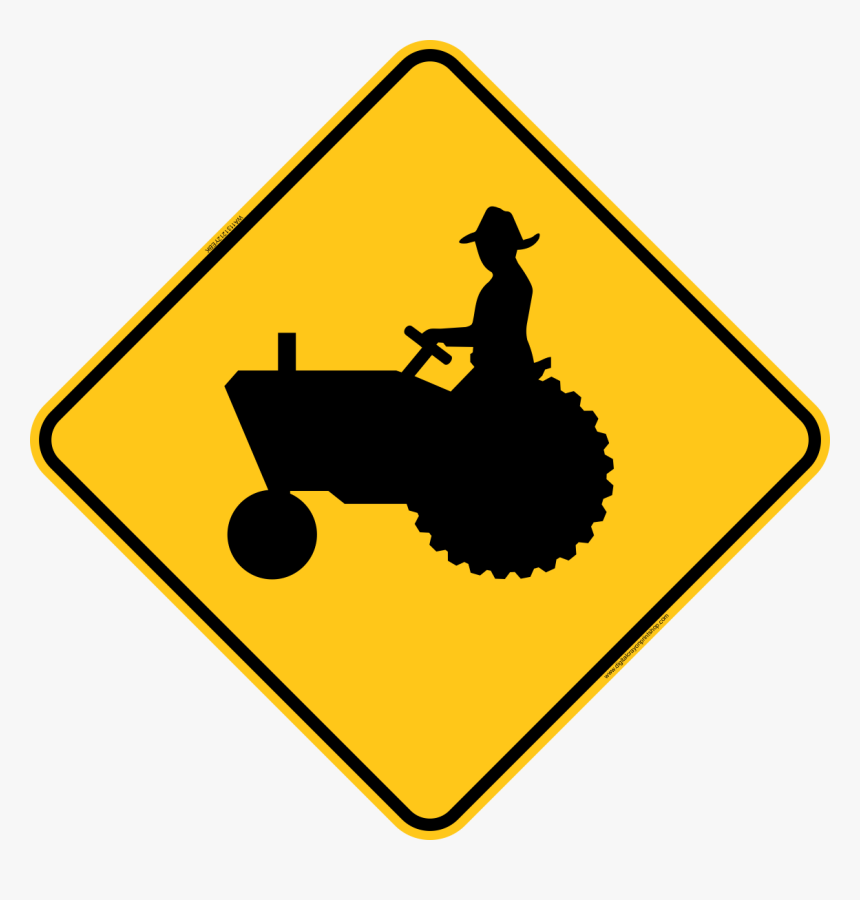 Tractor Crossing Icon Warning Tr