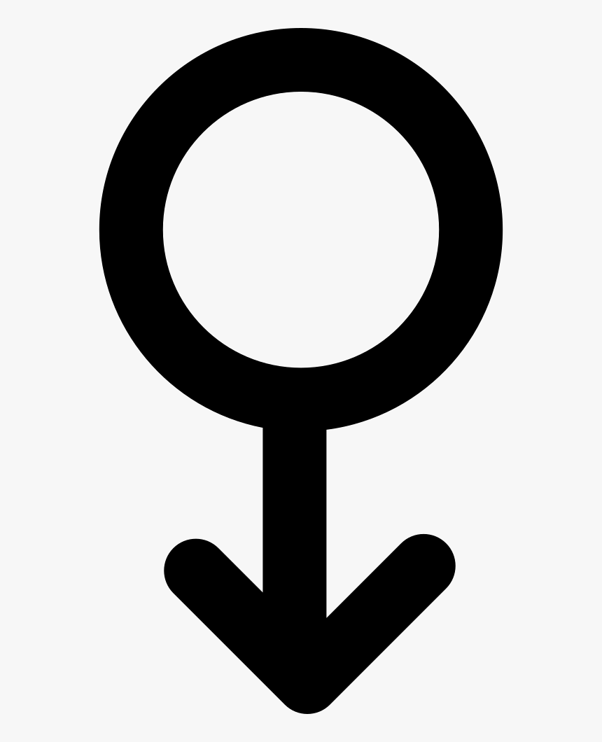 Circle With Arrow Symbol - Male 
