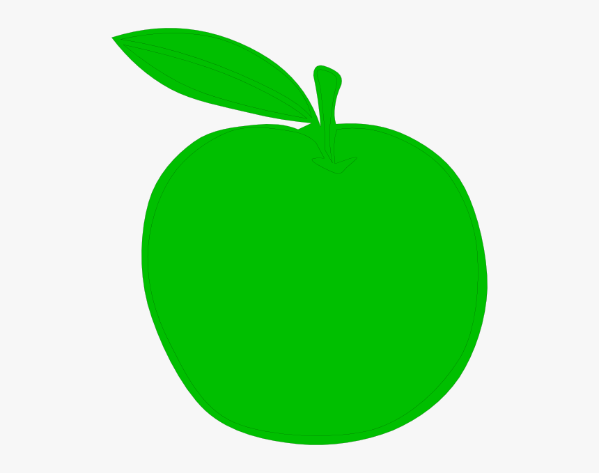 Green Apple Svg Clip Arts - Tran