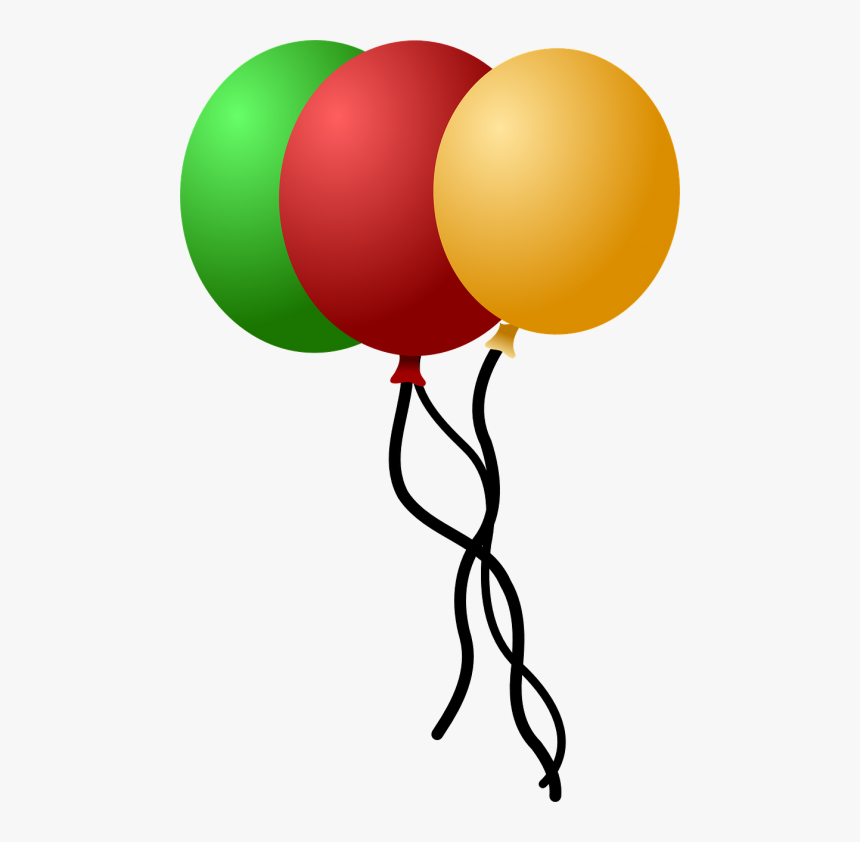 Transparent Balloon Vector Png - Balloons Green Yellow Red