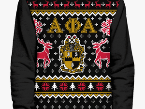 Alpha Phi Alpha Ugly Christmas Sweater - Ugly Christmas Sweater Png