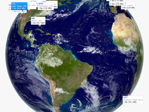 Transparent 3d Globe Png - Earth With A Booty