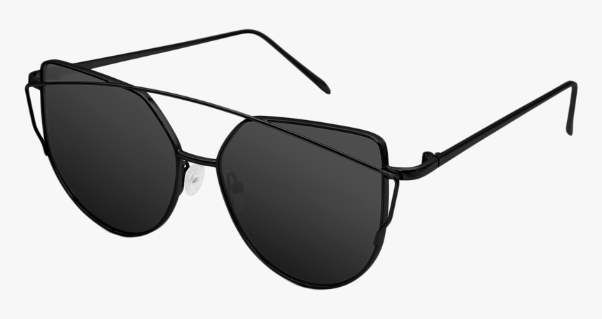 Livho S Mirrored Transparent Cat Eye Sunglasses For - Lenonky Černé