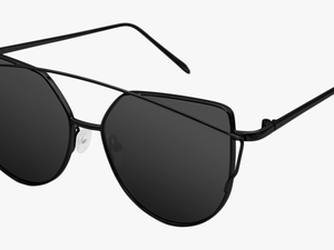 Livho S Mirrored Transparent Cat Eye Sunglasses For - Lenonky Černé