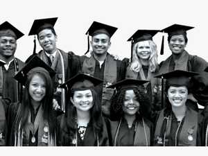 Posse Alumni In Graduation Caps And Gowns - Scholars