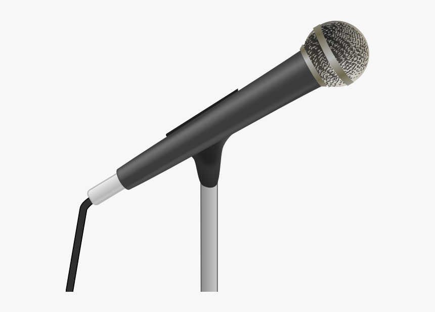 Speaker S Microphone Vector Drawing - Transparent Background Microphone Clipart