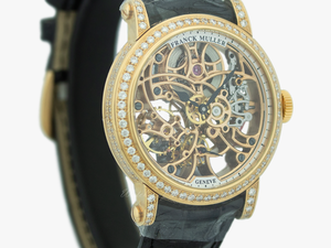 Franck Muller Round Skeleton Rose Gold & Diamond 7039 - Analog Watch
