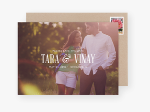 Classic Save The Date Design With Photo - Save The Date Classic Designs