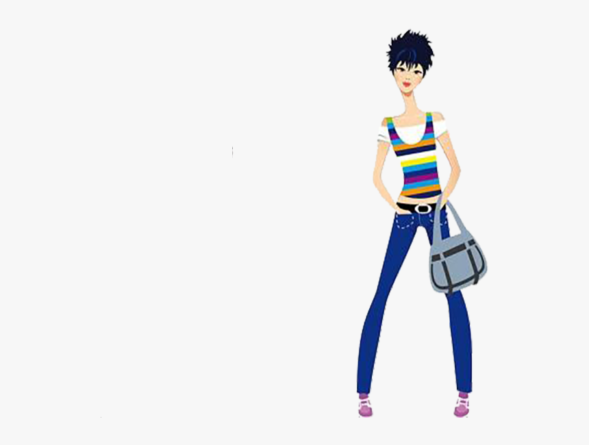 Shopping Bag Girl Fashion - Vector Graphics
