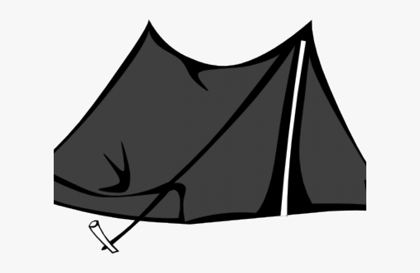 Tent Clipart Black And White - C