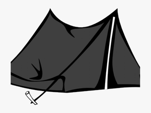 Tent Clipart Black And White - Camping Tent Clipart
