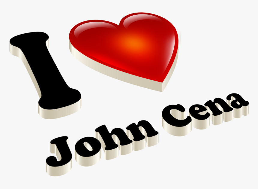 John Cena Heart Name Transparent Png - Love U Hamza Name