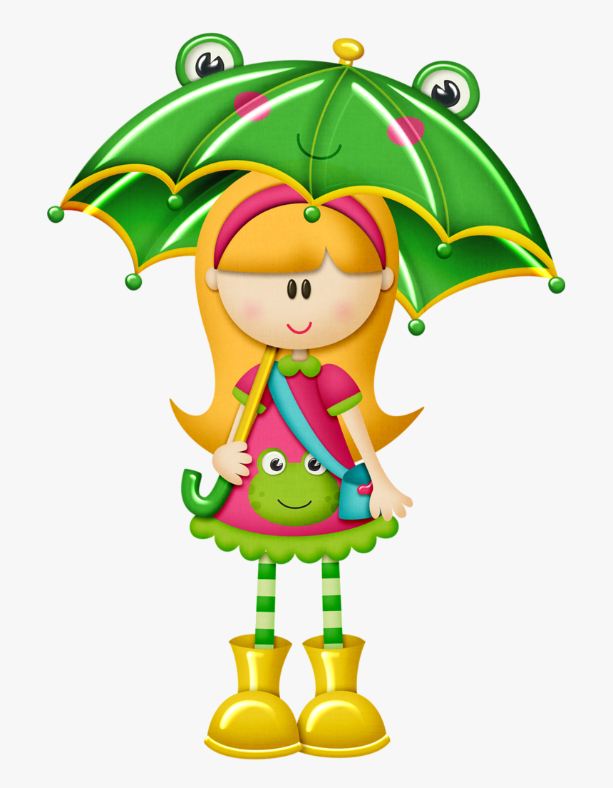 Dry Umbrella Clipart - Kid With 
