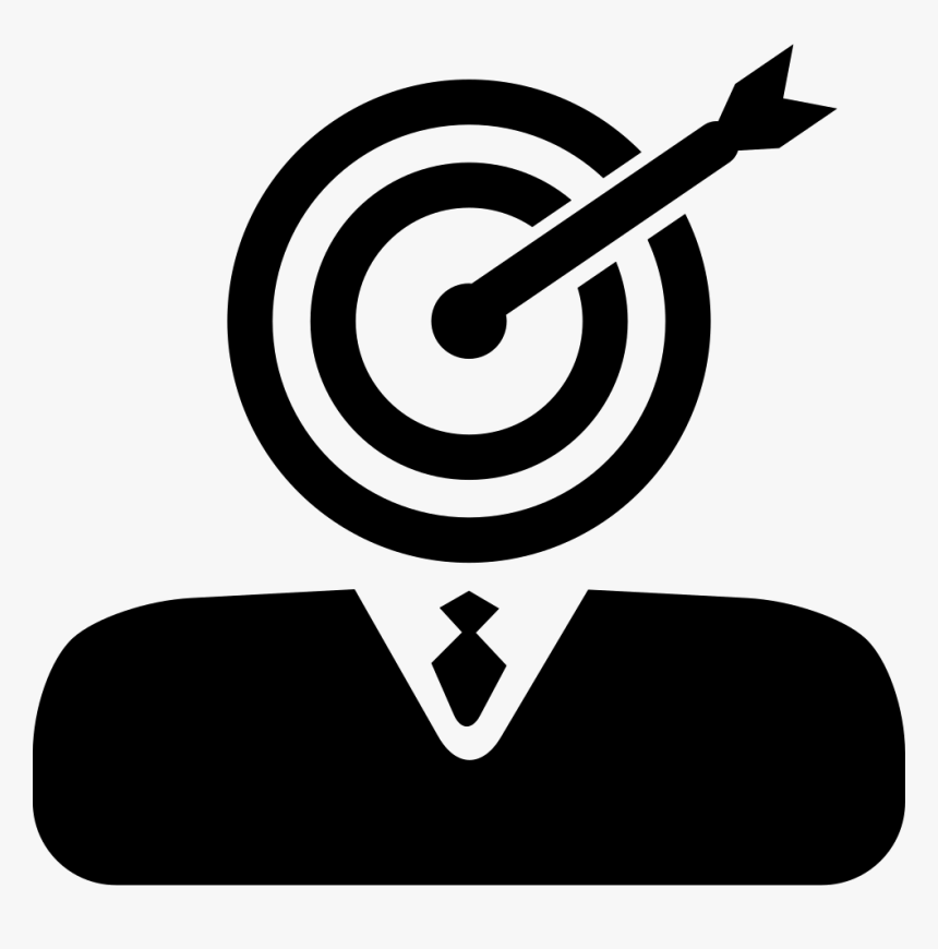 Businessman With Dart Board And Dart Head - Head Of Marketing Png
