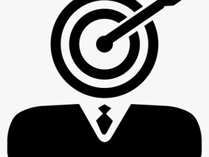 Businessman With Dart Board And Dart Head - Head Of Marketing Png