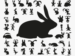 Rabbit Vector Image Silhouette