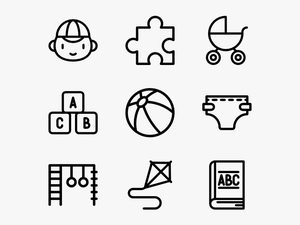 Kindergarten Collection - Design Icons Vector