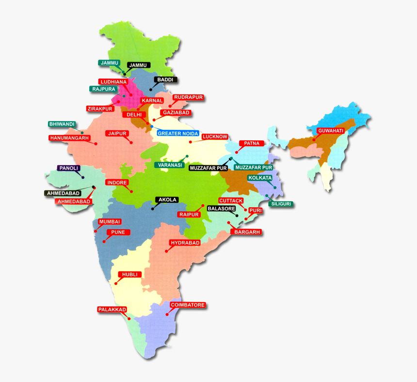 India-map - Paruthi Krishi India