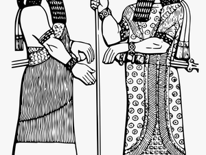 Assyrian King Clip Arts - Ancient Assyrian King