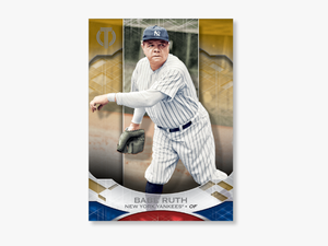 Babe Ruth 2019 Topps Tribute Base Cards Poster Gold - College Baseball