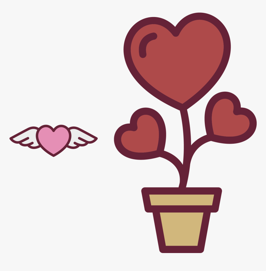 Heart Flower Icon - Flor De Cora