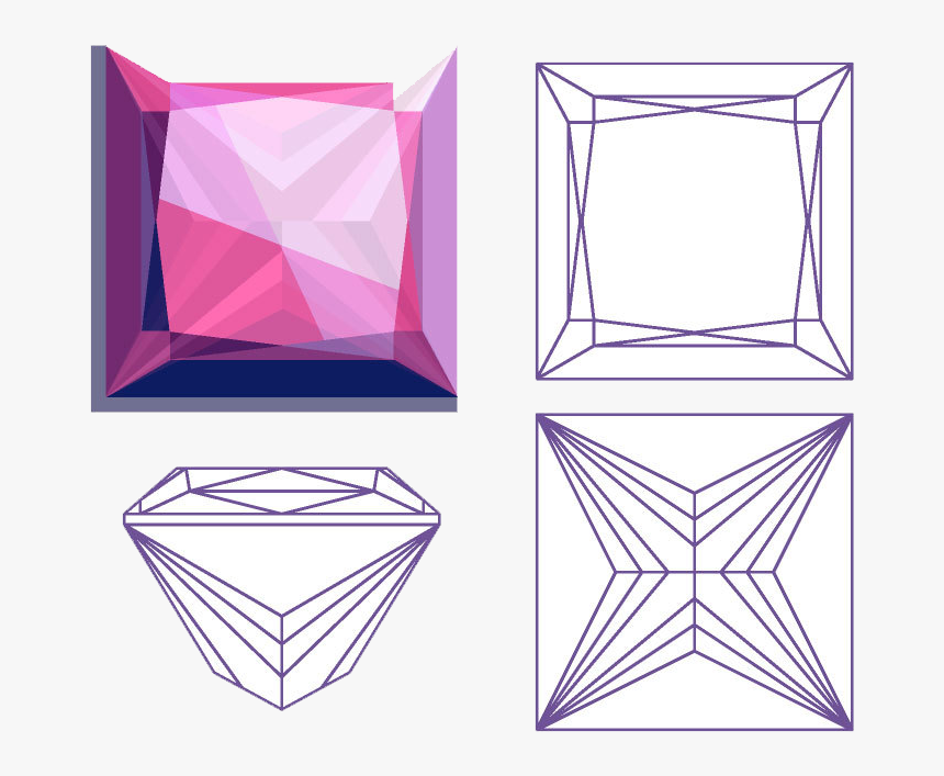 If There Is No Demand For A Fancy Shape Diamond Because - Princess Cut Diamond Clipart