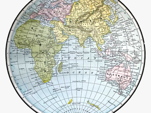 Background Craft Supply Map Vintage Image Eastern Hemisphere - Atlas