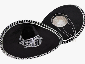 Black And Silver Charro Hat