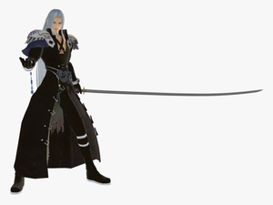 Transparent Cloud Strife Png - Final Fantasy Sephiroth Mmd