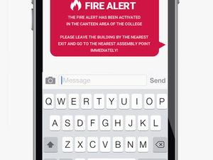 Transparent Fire Text Png - Iphone Phone Chat Screen