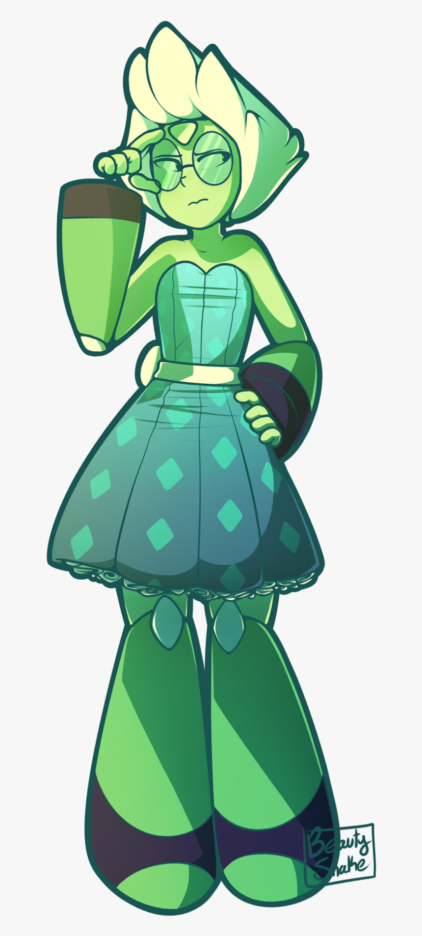 Attack The Light Green Clothing Fictional Character - Steven Universe Maid Peridot