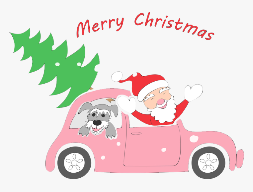 Transparent Pink Car Png - Christmas Car Images Cartoon