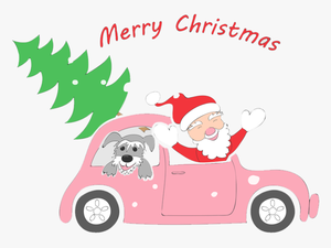 Transparent Pink Car Png - Christmas Car Images Cartoon