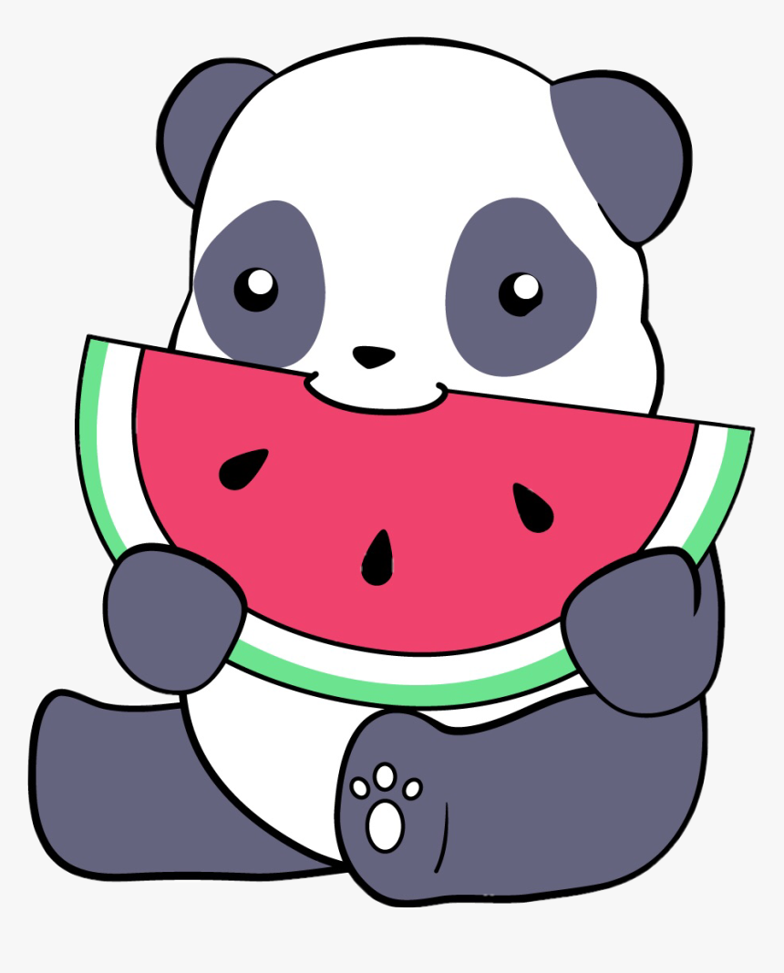 Drawing Tumblr Panda - Watermelon Panda