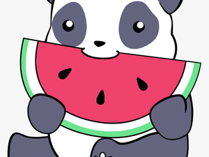 Drawing Tumblr Panda - Watermelon Panda