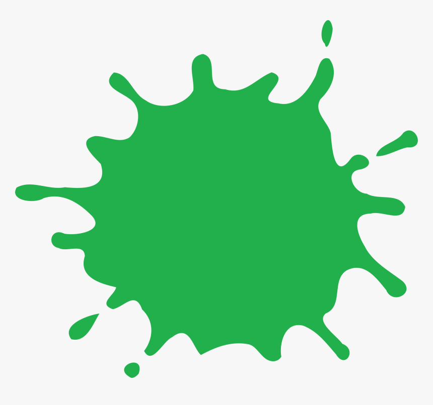 Green Splat Vector Clipart Image